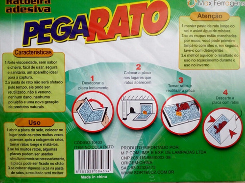 Ratoeira Adesivo Pega Rato