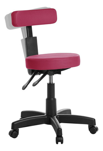 Cadeira Mocho Ergonômica Estética Clinica Rv Rosa