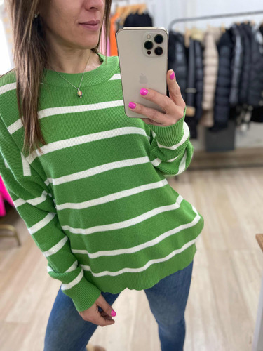 Sweater Rayado Mujer The Big Shop