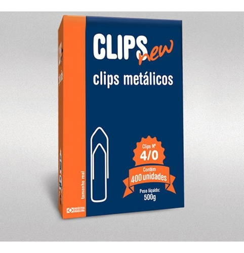 Clips Metalizados N 4/0 Com 734un Chaparrau