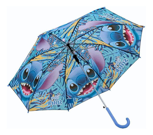 Guarda Chuva Infantil Stitch Disney Prime Color Automático