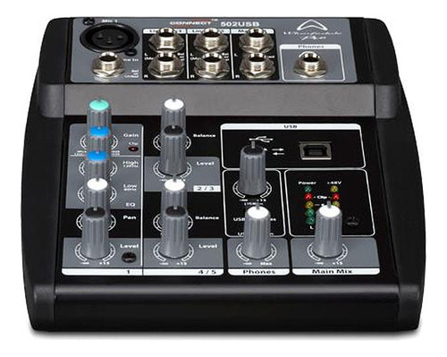 Connect 502 Usb Bk Mixer Analogo 5 Canales Wharfedale