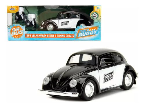 Slug Bug 1959 Volkswagen Beetle & Boxing Gloves 1/43 Diecast