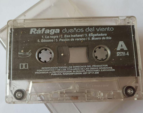 Ráfaga Cassette Original Sin Carátula (ver Descripció)