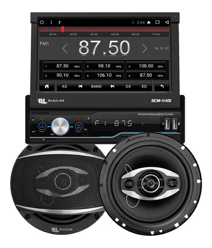 Combo Pantalla 7 Pulgadas Plegable + Parlantes 6.5 Pulgadas