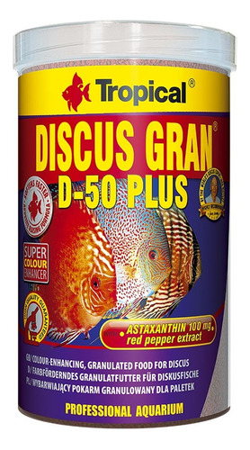 Ração Tropical Discus Gran D-50 Plus 440g Envio Imediato!