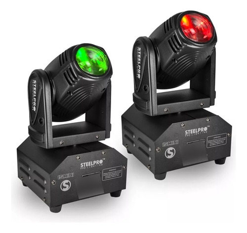 2 Cabezas Moviles Led Beam Rgbw 4 En 1 Luces Dj - Steelpro