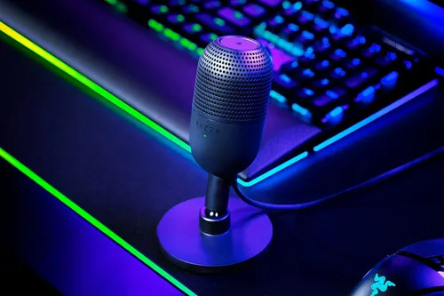 Micrófono Razer Seiren V3 Mini Ultra Compacto Usb Color Negro