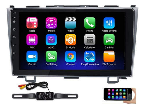 Estereo Honda Crv 2007-2012 Android Carplay Gps Mas Camara V