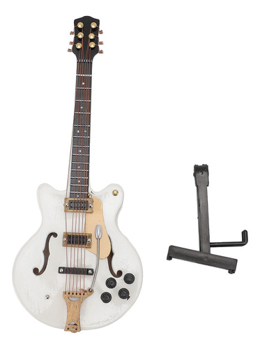 Adorno De Guitarra De Madera, Estuche De Madera En Miniatura