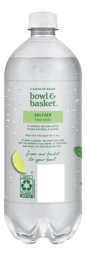 Agua Gasificada Pura Sabor Limón Y Menta Bowl & Basket 360ml