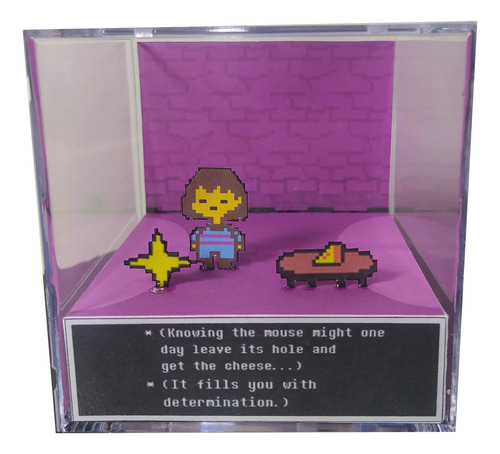 Cubo Diorama Undertale Cena Marcante Modelo 2