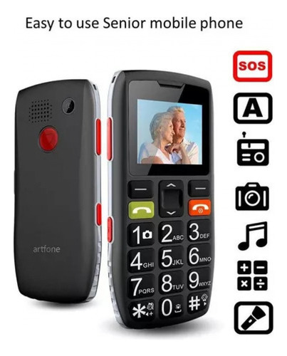 Teléfono Móvil Desbloqueado Artfone Para Personas Mayores