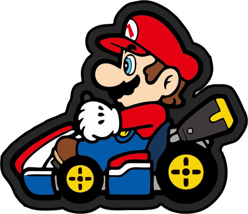 Parche Mario Bros Kart Aplique Textil Pega Con Plancha 