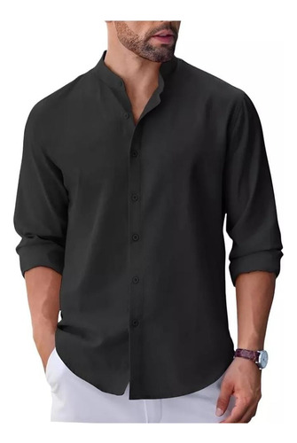 Camisa Goyá Hombre Cuello Mao Primavera/verano