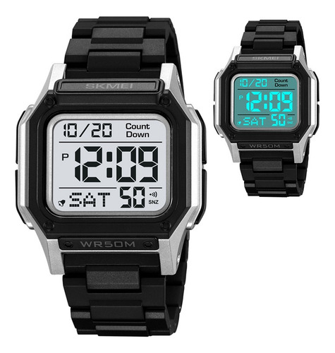 Reloj Deportivo Digital Para Hombre, Pantalla Led