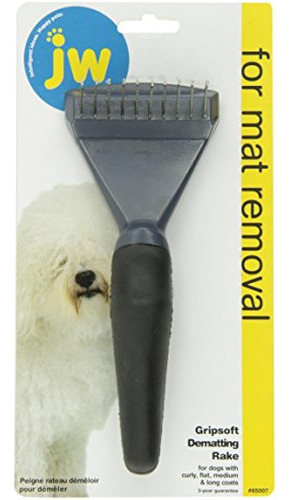 Jw Pet Company Gripsoft Dematting Rastrillo Perro Cepillo Pa