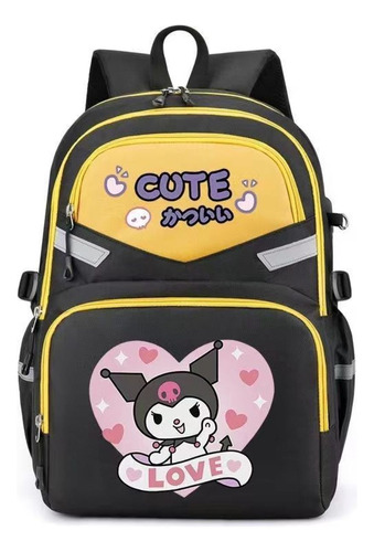 Jh- Mochila Escolar De Diseño Gráfico De Animación Kuromi A