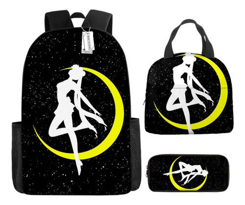 Mochila Sailor Moon Bolsa De Comida Estuche Para Lápices 1