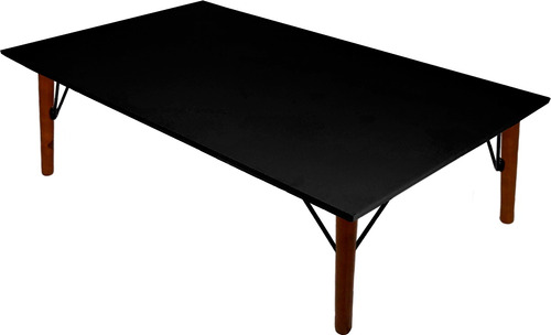 Mesa Centro 65x45cm Retangular Pé Palito Suporte V