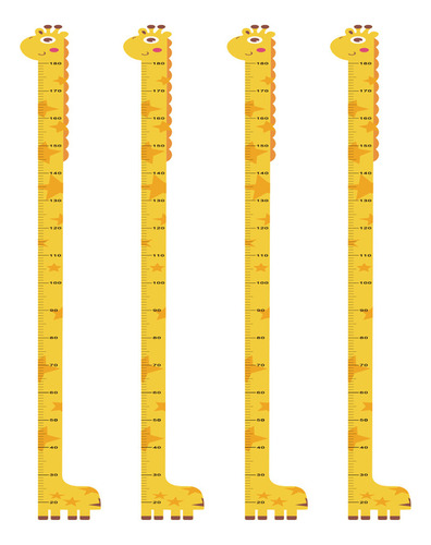 Tabla De Pegatinas De Pared Para Medir La Altura, 4 Unidades