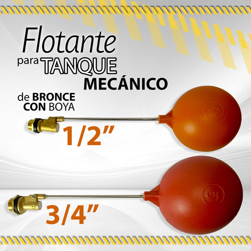 Flotante P/tanque Mecanico De Bronce 1/2 (03633) 3/4 (08519)