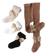 Comprar   Mallas For Bebé Y Niña, Mallas De Punto De Cable Con Lazo