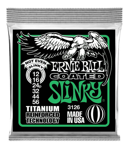 Encordado Ernie Ball 3126 Guitarra Eléctrica Titanium