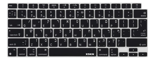 Xskn Israel Hebreo Idioma Inglés Funda De Teclado De Silicon