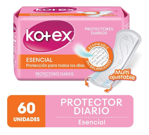 Protector Diario Kotex Classic X 60 Unidades