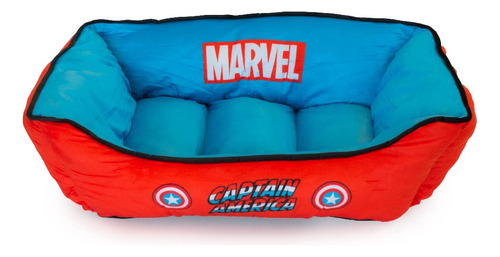 Buckle-down Cama Para Perro Captain America M, Talla Única