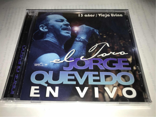 Jorge Quevedo El Toro En Vivo Vieja Insuma Cd Nuevo Cerrado