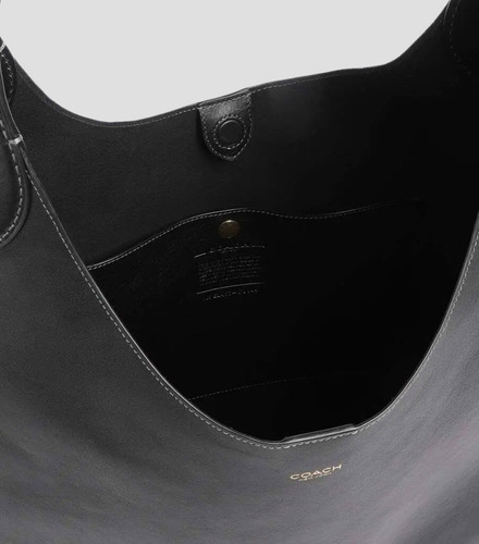 Bolsa Shoulder Negro En Piel Brooklyn 39 Mujer Color Ne Diseño De La Tela Lisa