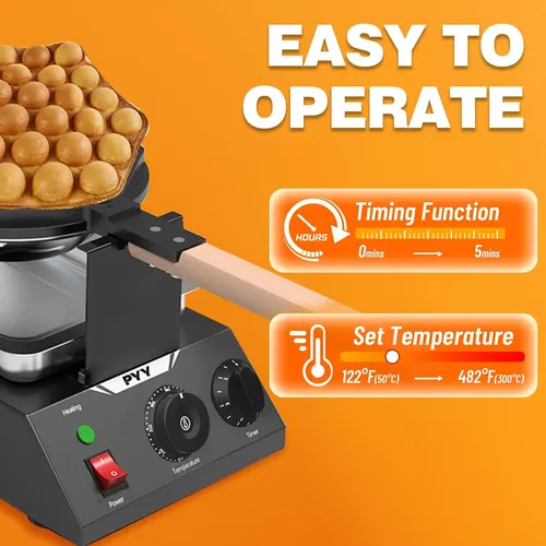 Waflera Tipo Burbuja Bubble Waffles 110v