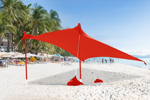 Abccanopy Toldo De Playa Upf50+ Con Protección Uv, Portátil,