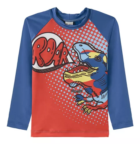 Camiseta Infantil Raglan Branca Roar (2)