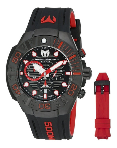 Precioso Reloj Technomarine Black Reef Tiempo Exacto Relojes (Reacondicionado)