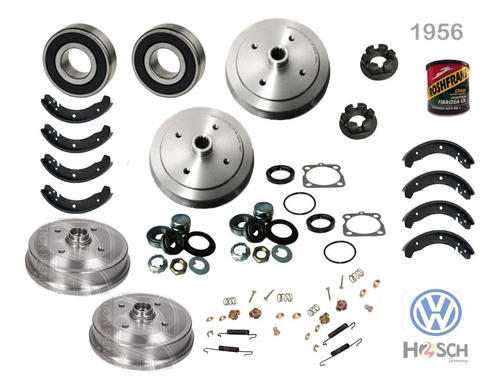 Kit Tambores Balatas Baleros Retenes Seguro Vw Sedan (vocho)