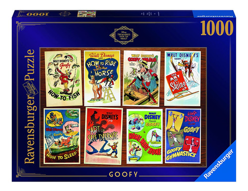 Ravensburger Disney: Los Tesoros De The Vault Goofy 1000