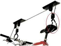 Imagen 6 de 10 de Soporte Gancho Porta Kayak Bicicleta Colgar Reforzado Techo