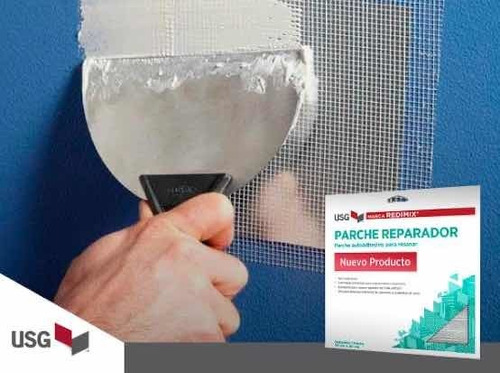 Imagen 3 de 3 de Parche Reparador Para Tablaroca (2 Piezas)