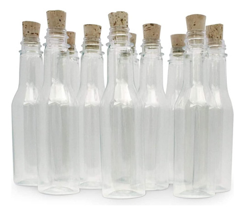 Botellas Y Corchos De Plastico Para Invitaciones, Anuncios Y
