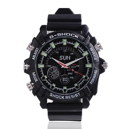 Reloj Espia Sr.ir 16 Full Hd  1080p 16gb Nightvision Negro