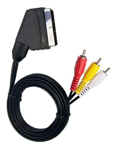 Cable Euroscart A 3 Rca 1.20 M