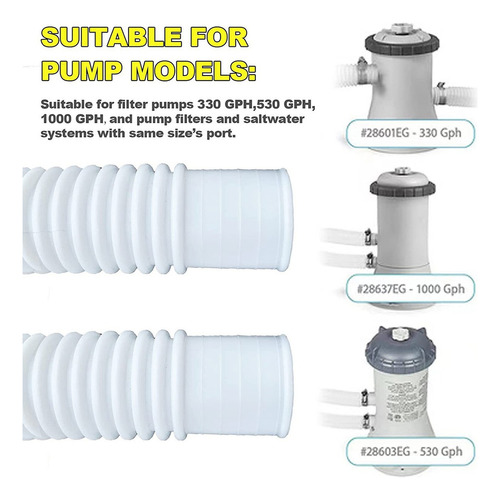 2 Manguera Filtro Para Piscina Intex Bestway Universal 150cm