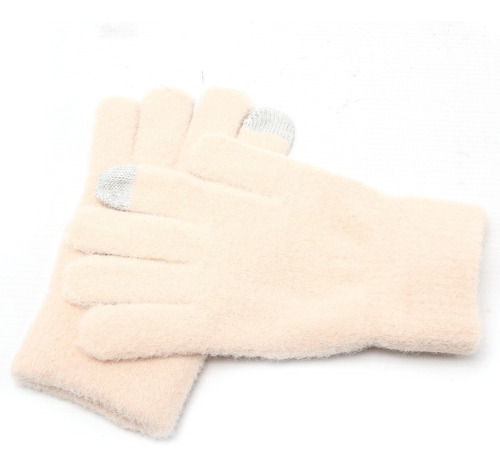 Guantes De Mujer Lana Angora Tejidos Touch Screen Táctiles