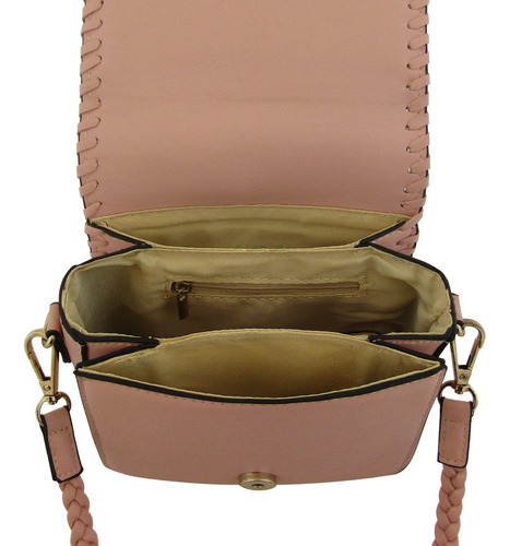 Imagen 2 de 4 de Cartera Bandolera Trenzada Pu Hermosa Diseño