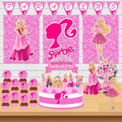 Kit Casa Barbie Com Moveis Completo Pintada 1,2 M Altura P-p