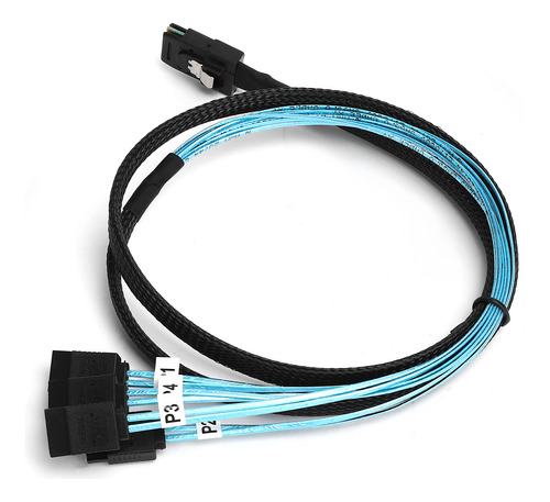 Cable Mini Sas Macho Sff8087 De 36 Pines A 4 Sata De 7 Pines