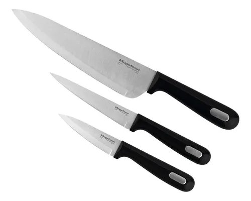 Set X3 Cuchillos Magefesa Acero Inox Mestre Tienda Pepino